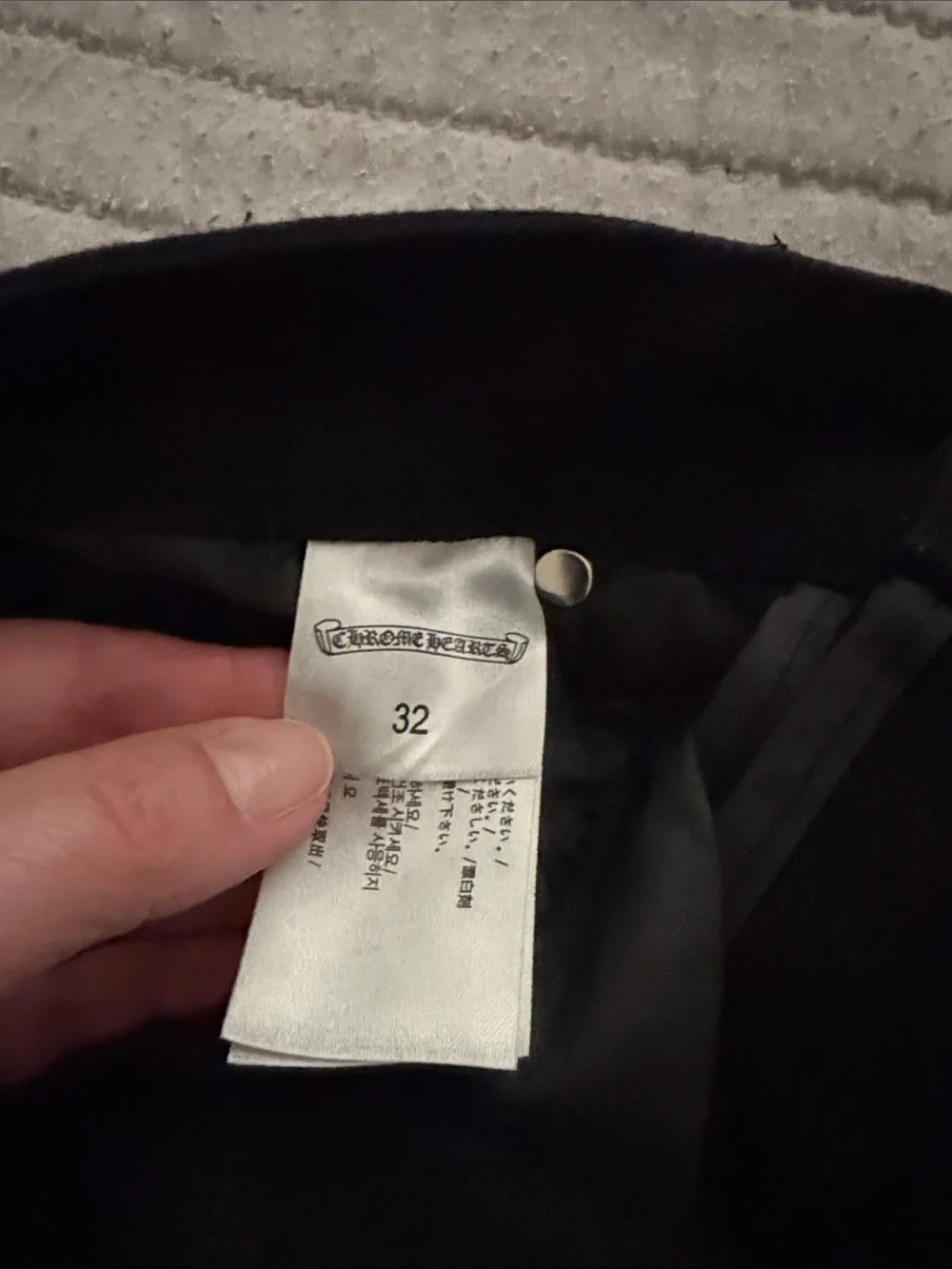 Men's Black Cross Accent Pants